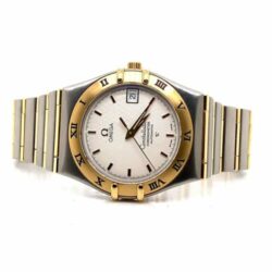 Omega Constellation 18k Yellow Gold Steel Automatic Chronometer Watch 1302.30