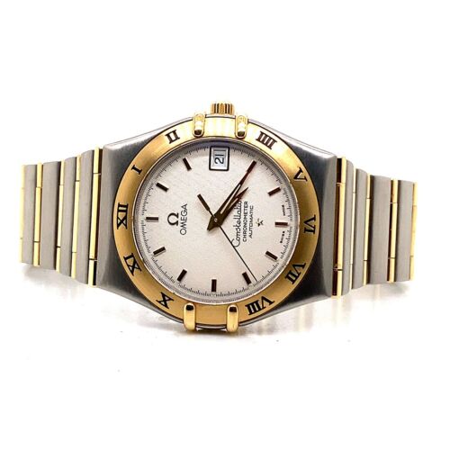 Omega Constellation 18k Yellow Gold Steel Automatic Chronometer Watch – Engagement Corner