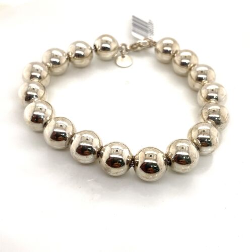 Ladies vintage sterling Tiffany ball bracelet. - Ruby Lane