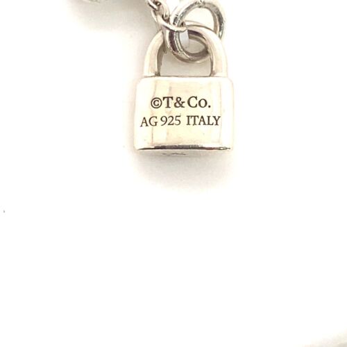Tiffany T&co Sterling Silver 1837 Padlock Lock Charm Pendant