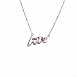Tiffany & Co "Love" necklace by Paloma Picasso, made in silver 925, 18 inch long