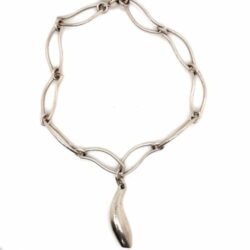 Tiffany & Co silver bracelet, fish design by Frank Gehry, 7.5 inch