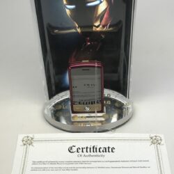 18k Gold Limited Marvel Iron Man LG Phone Box Display & Papers 4 of 100 No Back