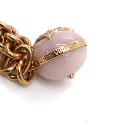 Louis Vuitton® B Blossom Open Bangle, Pink Gold, White Gold, Pink Opal And  Diamonds