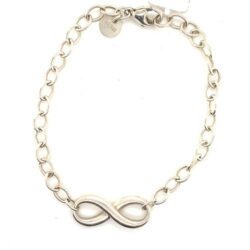 Original Tiffany & Co infinity Sterling silver bracelet 7.25 inch