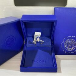 0.50tcw Tacori 18k White Gold Accented Diamond Engagement Ring 0.33ct Marquise