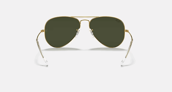 RAY-BAN SUNGLASSES AVIATOR LARGE METAL RB3025 L0205 ARISTA G-15 GREEN 135mm - Image 4