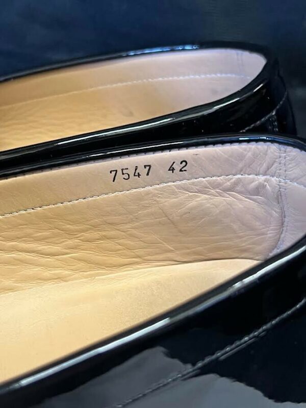 VERSACE CHUNKY LOAFERS PATENT LEATHER BLACK SIZE 42 / US 9 DSU7547 - Image 8