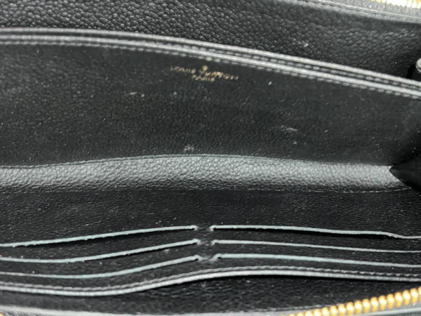 LOUIS VUITTON EMPRIENTE MONOGRAM CLEMENCE WALLET NOIR (BLACK) ZIP AROUND - Image 12