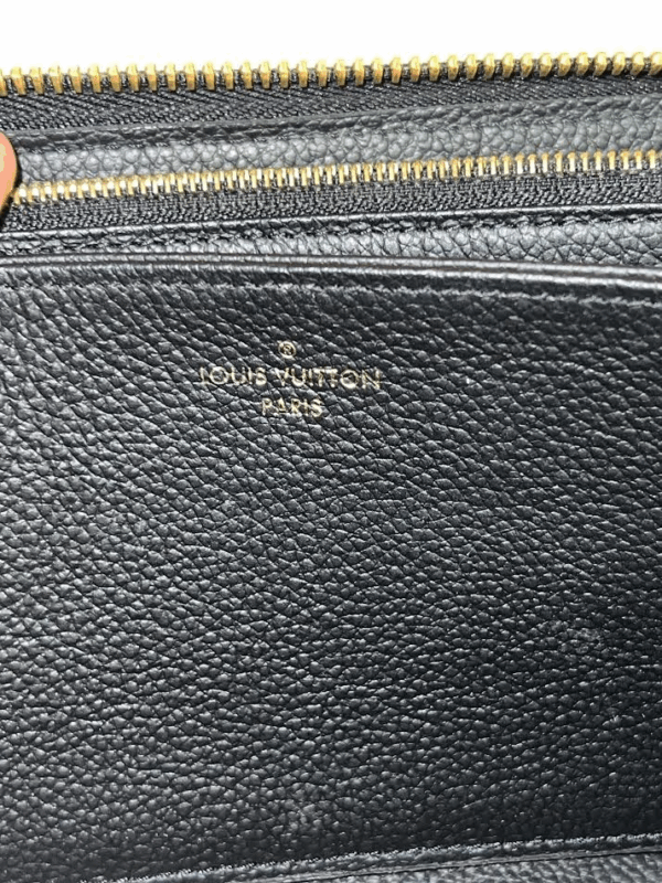 LOUIS VUITTON EMPRIENTE MONOGRAM CLEMENCE WALLET NOIR (BLACK) ZIP AROUND - Image 14