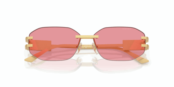 Versace Sunglasses VE2274 100284 140mm  Gold Frame / Pink Lens - Image 4