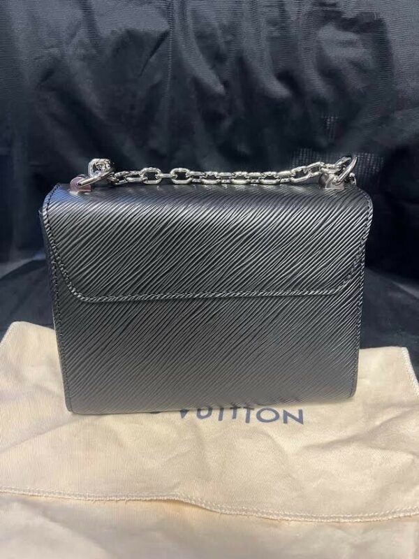 Louis Vuitton Black Epi Leather Twist PM Bag M80836 Silver Chain Shoulder Strap - Image 8