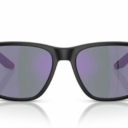 Prada Linea Rossa Sunglasses PS 06YS Matte Black Frame Dark Blue Mirror Lens