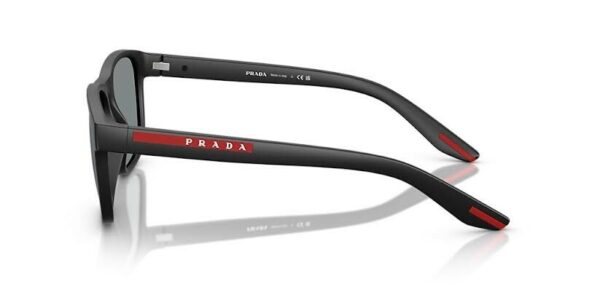 Prada Linea Rossa Sunglasses PS 06YS Matte Black Frame Dark Blue Mirror Lens - Image 2