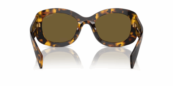 PRADA HONEY TORTOISE FRAME DARK BROWN LENS PR A13S 145MM/ 54-23MM SUNGLASSES - Image 4