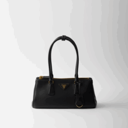 BLACK MEDIUM PRADA GALLERIA LEATHER BAG 1BA457