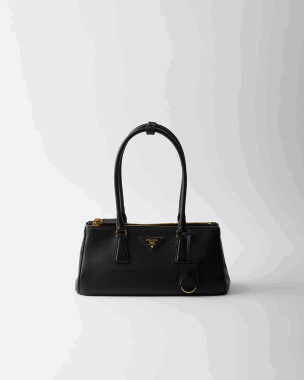 BLACK MEDIUM PRADA GALLERIA LEATHER BAG 1BA457