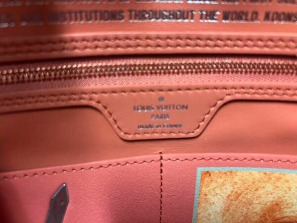 LOUIS VUITTON xJEFF KOONS MASTERS COLLECTION DA VINCI NEVERFULL MM PINK INTERIOR - Image 13