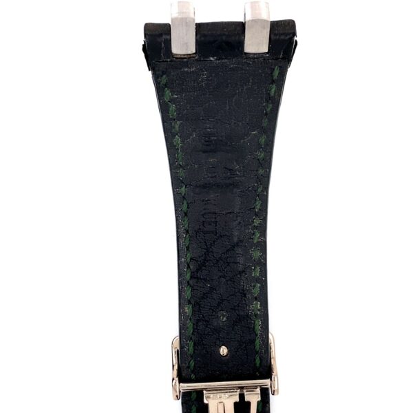 Audemars Piguet 18k White Gold and Leather Royal Oak Offshore Bracelet - Image 4