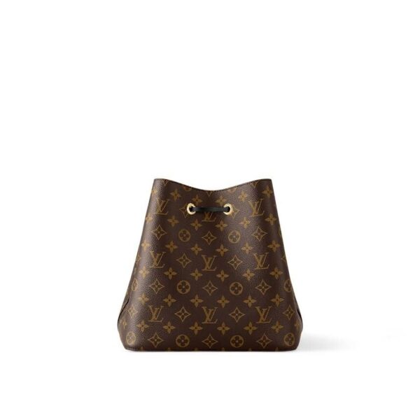 LOUIS VUITTON NEONOE MM BLACK MONOGRAM M44020 DRAWSTRING BUCKET BAG - Image 3
