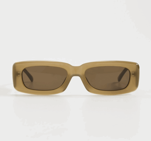 THE ATTICO x LINDA FARROW MINI MARFA SUNGLASSES MASTICE ATTICO16C28SUN 140mm - Image 2