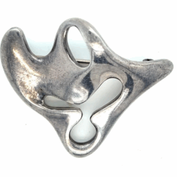 GEORG JENSEN AMOEBA BROOCH STERLING SILVER 925 VINTAGE DENMARK 322 STAMP 1950s
