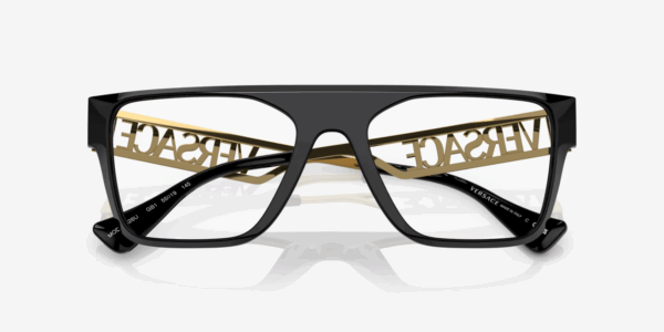 Versace Rectangle Eyeglasses VE 3326U GB1 Black/Gold Frame, Demo Lens  145mm - Image 5