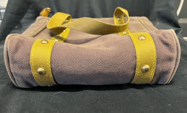 LOUIS VUITTON ANTIGUA CABAS MM DOUBLE HANDLE SHOULDER BAG BROWN CANVAS - Image 6