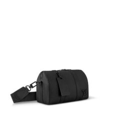 LOUIS VUITTON CITY KEEPALL CROSSBODY M59255 BLACK/NOIR OBSCUR REMOVABLE STRAP