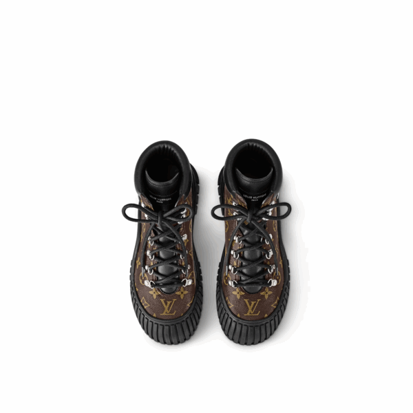 New Ruby Flat Ranger Louis Vuitton Monogram Ankle Boots EU 37 US 7 1AALYE - Image 3