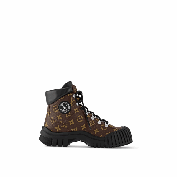New Ruby Flat Ranger Louis Vuitton Monogram Ankle Boots EU 37 US 7 1AALYE - Image 4