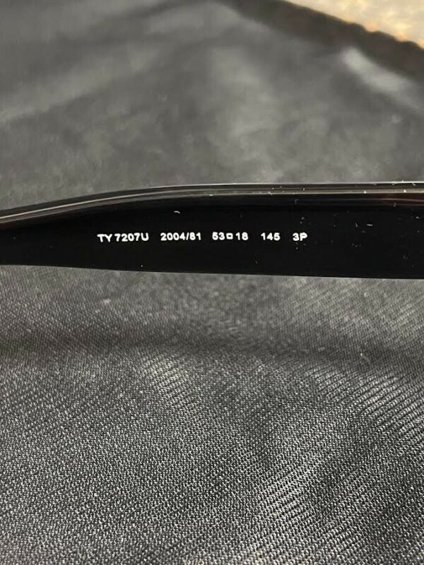 TORY BURCH OUTLINE SUNGLASSES TY7207U 200481 BLACK IVORY/ DARK GREY POLAR 145mm - Image 8