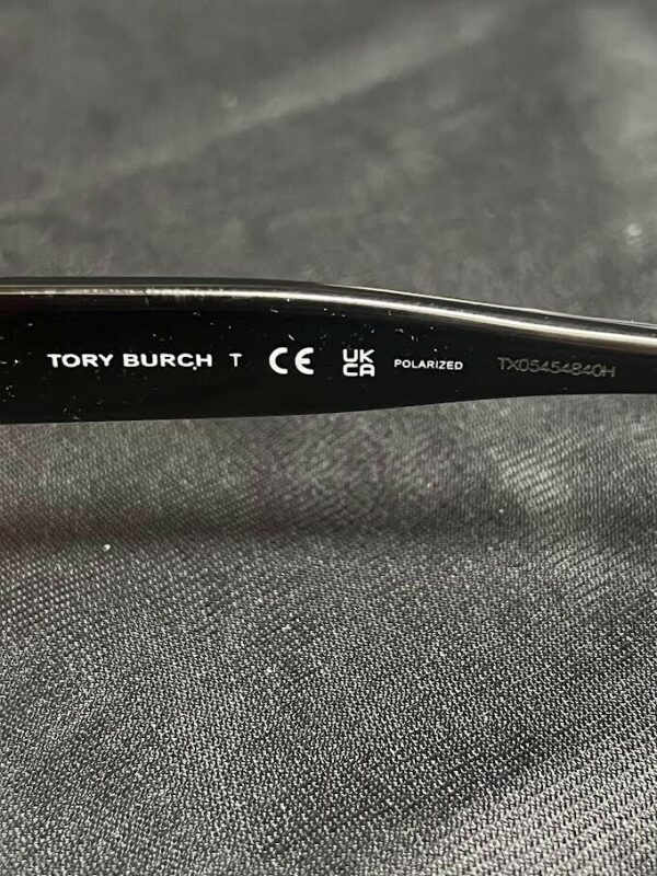 TORY BURCH OUTLINE SUNGLASSES TY7207U 200481 BLACK IVORY/ DARK GREY POLAR 145mm - Image 9