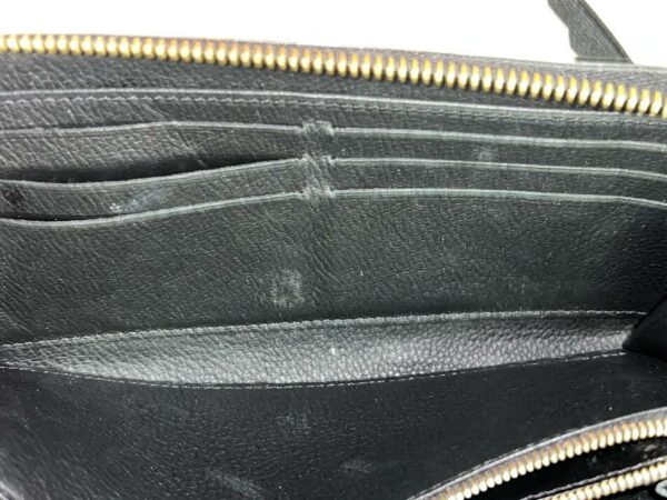 LOUIS VUITTON EMPRIENTE MONOGRAM CLEMENCE WALLET NOIR (BLACK) ZIP AROUND - Image 11