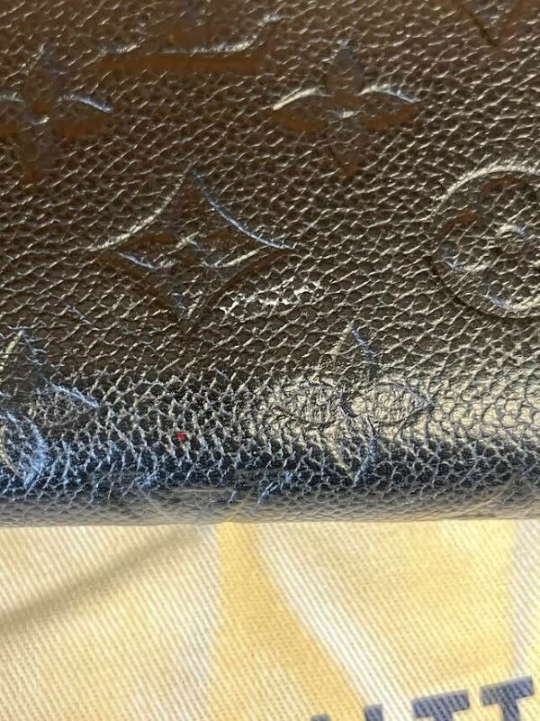LOUIS VUITTON EMPRIENTE MONOGRAM CLEMENCE WALLET NOIR (BLACK) ZIP AROUND - Image 15