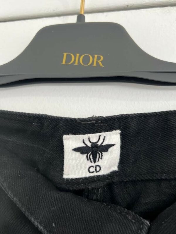 CHRISTIAN DIOR FLARED DENIM PANTS BLACK SIZE 34 (US 0) 512P04A3039 9000 NOIR - Image 4