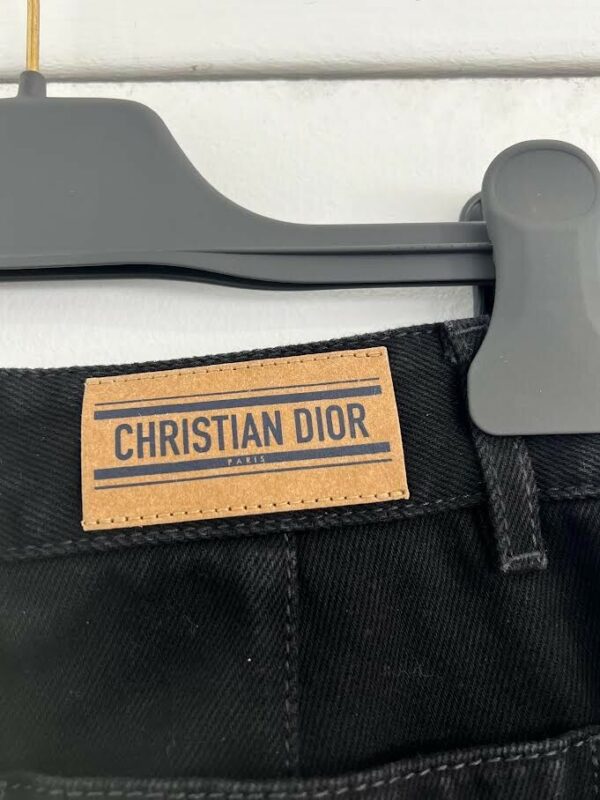 CHRISTIAN DIOR FLARED DENIM PANTS BLACK SIZE 34 (US 0) 512P04A3039 9000 NOIR - Image 5