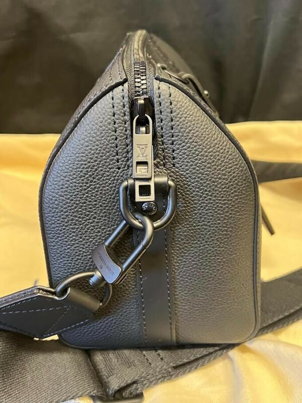 LOUIS VUITTON CITY KEEPALL CROSSBODY M59255 BLACK/NOIR OBSCUR REMOVABLE STRAP - Image 8