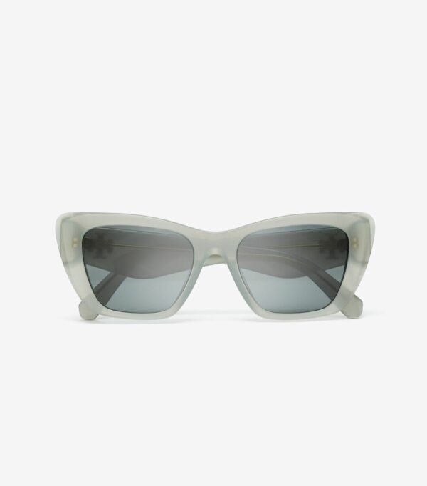 TORY BURCH KIRA CAT-EYE SUNGLASSES TY7216U GREY GREEN FRAME, DARK GREY LENS 140 - Image 3