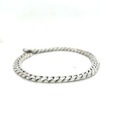 DAVID YURMAN CHAIN COLLECTION CURB CHAIN STERLING SILVER 925 BRACELET 7.5"