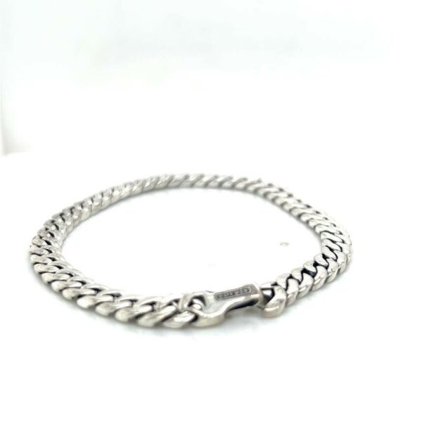 DAVID YURMAN CHAIN COLLECTION CURB CHAIN STERLING SILVER 925 BRACELET 7.5" - Image 2