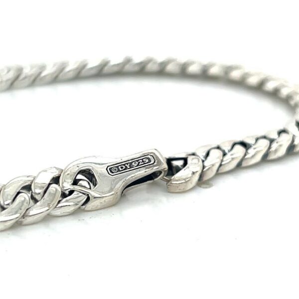 DAVID YURMAN CHAIN COLLECTION CURB CHAIN STERLING SILVER 925 BRACELET 7.5" - Image 3