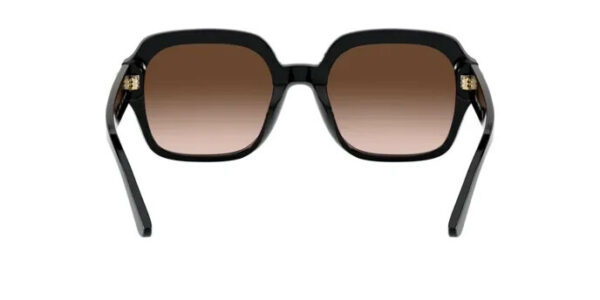 TY7143U TORY BURCH SQUARE SUNGLASSES BLACK FRAME DARK BROWN GRADIENT LENS 140MM - Image 3