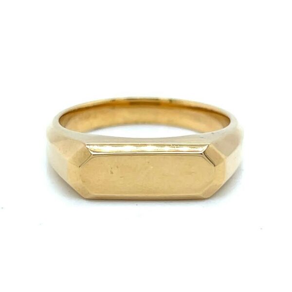 DAVID YURMAN MENS STREAMLINE SIGNET RING 18K YELLOW GOLD SIZE 12