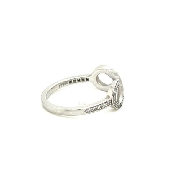 TIFFANY & CO PLATINUM AND DIAMOND INFINITY RING SIZE 4.5 - Image 4