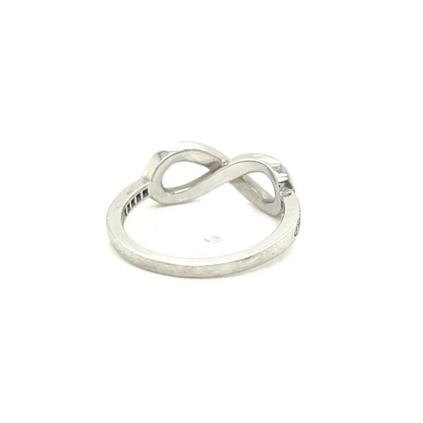 TIFFANY & CO PLATINUM AND DIAMOND INFINITY RING SIZE 4.5 - Image 7