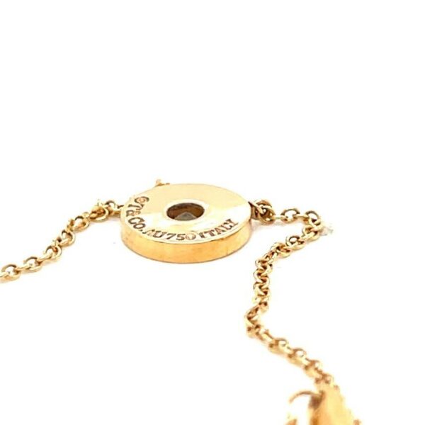 TIFFANY & CO DIAMOND CIRCLE PENDANT 16" NECKLACE 18K ROSE GOLD WITH BOX - Image 9