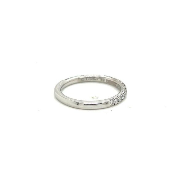 CARTIER ENTICILLE DE CARTIER WEDDING RING 2mm SEMI-PAVED PLATINUM SIZE 49 (5) - Image 9