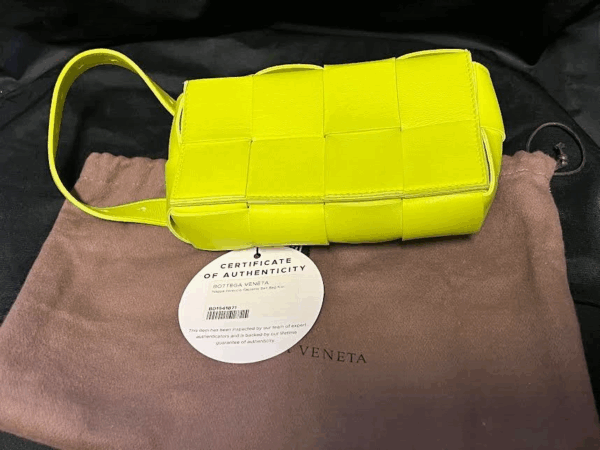 BOTTEGA VENETA BELT CASSETTE ACIDKIWI INTRECCIATO NAPPA LEATHER ADJUSTABLE STRAP - Image 3