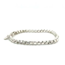 TIFFANY & CO VENETIAN LINK BRACELET - 925 STERLING SILVER - 7"